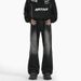 Men's Clothing Jeans Old Washed Flared Pants Retro Loose Casual Trousers Straight Pants_mkmklike.com