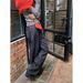 Women's Clothing Design Drape Jeans Women's High Waist Loose Casual Wide Leg Pants_mkmklike.com