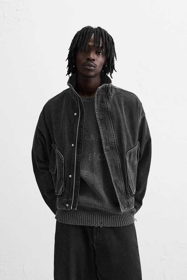 2025 Denim Loose High Street Jacket With Pockets Autumn And Winter New Men's Clothing_mkmklike.com