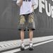 Men's Clothing Teenager Men's Distressed Denim Shorts High Street Style Loose Fit Straight Leg Five Point Pants Summer Fashion_mkmklike.com