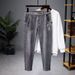 Jeans Spring/Summer 2025 New Trendy Brand Versatile Slim Fit Men's Casual Straight Leg Pants, Slightly Elastic And_mkmklike.com