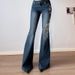 Autumn/Winter Low Waisted Women's Jeans Rose Embroidery Flared Slimming Trousers Casual Export Clothing with Pockets_mkmklike.com