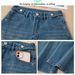 Women's Blue Rhinestone Wide Leg Jeans Fashionable Loose Casual Straight Leg Pants with Sparkling Rhinestones Spring 2026 New Style_mkmklike.com