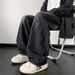 Men’s Black Wide-Leg Jeans – Retro High Street Loose Fit Pants With Ink Splash Design (Sizes M-3XL)_mkmklike.com
