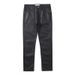 Men’s High Street Black Waxed Jeans – Minimalist Straight Leg, Brushed Cotton, Casual & Fashionable Denim Pants_mkmklike.com