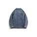 Dopamine-Triggering Button-Up Denim Jacket – Unisex Vintage Washed Cotton Coat With Stand Collar (S-XXXL, Blue, Slim Fit)_mkmklike.com