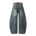 Men's Clothing Retro Scimitar Pants Men's Niche Design Wide Leg Loose Handsome Jeans Couple Pants_mkmklike.com
