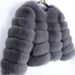 Women's Fur Coat Imitation Fox Fur Splicing Winter Thickened Warm Long-sleeved Short Fur Coat_mkmklike.com
