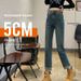Women's Straight-leg Jeans Autumn And Winter 2024, New Style For Petite Figures, High-waisted Slim-fit Cropped Cigarette_mkmklike.com
