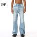 EF JEANS | 2024 New American Basic Simple Straight Casual Pants Washed Denim Trousers_mkmklike.com