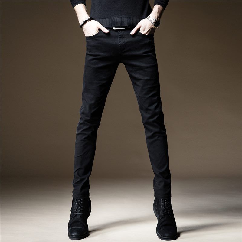 Men's Clothing Ripped Jeans Trendy Retro Patched Loose Straight Leg Casual Trousers Mid Waist Standard Thickness Spring Autumn_mkmklike.com