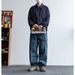 Men's Clothing Street Washed Workwear Jeans For Men Spring And Autumn Trendy Brand Loose Versatile Casual Trousers Straight Pants For Men_mkmklike.com