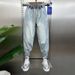 Men's Clothing Men's High Street Style Casual Wide Leg Jeans Loose Harem Pants American Loose Fit Washed Blue Spring Autumn_mkmklike.com