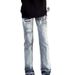 Hip-hop Stacked American Rock Hip-hop High Street Multi-pocket Fitted Casual Men's Heavy-duty Flared Jeans_mkmklike.com
