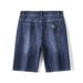 New Trendy Brand Embroidered Jeans Men's 5-point Simple Washed Five-point Pants Men's Fattened Plus-size Denim Shorts Men_mkmklike.com