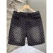 Men's Quick-Dry Ice Silk Shorts - Summer Casual Sports Shorts With Stylish Print, Beach Shorts For Men (Blue/Black, S-3xl)_mkmklike.com
