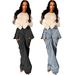 D8734 New Product On : European And American Fashion Casual Women's Jeans With Two-wear Design,_mkmklike.com
