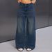 Vintage High Waist Button Fly Jeans For Women - Relaxed Straight Leg Wide Leg Distressed Denim Pants_mkmklike.com