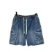 2025 Men's Denim Shorts, Spring, Summer, Slim Plus Size, Wide Leg, Five-piece Pants, Trendy Brand, American Style, Vintage_mkmklike.com