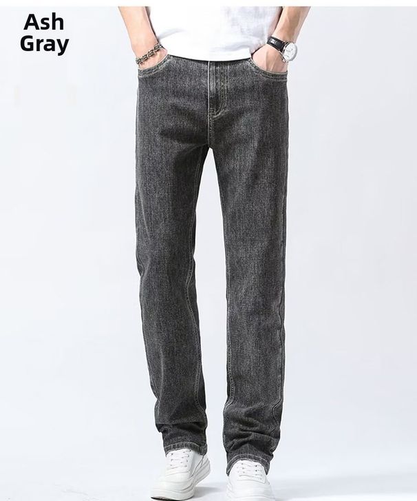 Men's Classic Straight Leg Jeans - Comfortable Casual Denim Pants For Everyday Wear_mkmklike.com
