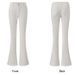 Women's White Flared Jeans That Don't Cling To The Legs, 2026 Spring New Style, Solid Color, Versatile, Simple,_mkmklike.com