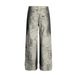 Men's Clothing Python Pattern Dirty Dye Personality Washed Raw Edge Jeans Straight Leg Pants_mkmklike.com