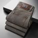 High-end European Jeans Men's Autumn And Winter 2025 New Amber Gray Lyocell European Light Luxury Business Straight Pants_mkmklike.com