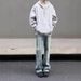 Nordmann American Style Casual Distressed Flared Jeans For Men High Street Vibe Versatile Slim Fit Cleanfit Long Pants_mkmklike.com