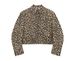 Loom European American Style Leopard Print Washed Denim For Men And Women, Spring Turn-Down Collar Design, Short Loose Retro_mkmklike.com