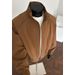 Cleanfit Deconstructed Stand-up Collar Bomber For Men, American Style Short Baseball With A Structured Shoulder_mkmklike.com