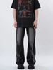 Men's Clothing High Street Niche Design Jeans Retro Trend Straight Loose Drooping Wide Leg Pants_mkmklike.com
