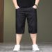 Large Size Men's Clothing Summer Straight 5 Points Jeans Men's Loose Elasticity Plus Fat Plus Size Fat Jeans Men's Cross-border_mkmklike.com