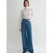 Women's High Waist Straight Leg Wide Leg Jeans - Comfortable Cotton Casual Trousers For Office & Daily Wear_mkmklike.com