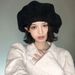 Hot Sale 2024 Autumn Winter Head Circumference Corduroy Cloud Hat Women Large Version Solid Color Beret Fashion Casual Painter_mkmklike.com