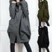 Women's Clothing Hooded Pocket Sweatshirt Zipper Mid Length Two Piece Loose Jacket Women_mkmklike.com
