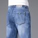 Men's Stretch Jeans Slim Straight Leg Trousers Thin Summer Jeans_mkmklike.com