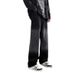 Men's Clothing Men's American Style Black Gradient Jeans High Street Washed Distressed Straight Leg Loose Fit Casual Wide Leg Pants_mkmklike.com