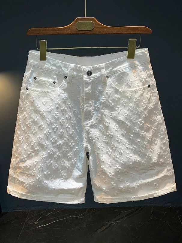 Men's Clothing Denim Shorts Men's Summer Thin Breathable Straight Pants Versatile Washed Casual Shorts_mkmklike.com