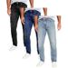 Laike Men's Slim Fit Jeans Style Summer New Versatile Straight Leg Casual Long Trousers Slightly Elastic Comfortable Pants_mkmklike.com
