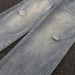 Vintage Washed Denim Jeans For Men - Distressed Wide Leg Relaxed Fit Casual Pants With Ripped Details_mkmklike.com