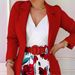 Women's Clothing casual printed shorts belt suit jacket suit two piece set_mkmklike.com