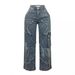2024 Cross-Border Jeans Autumn Winter New Star Tassel Frayed Loose Straight Casual Long Pants For Women_mkmklike.com