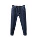 Spring And Summer New Trendy Brand Jeans Men's Elastic Washed Korean Version Slim-fit Denim Trousers Men's Simple Thin Jeans_mkmklike.com