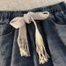 Men's Chic Loose Straight Leg Jeans Drawstring For Spring Summer Casual High Street Trendy Wide Leg Pants Versatile_mkmklike.com