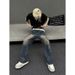 Streetwear Slim Fit Stretch Denim Jeans For Men & Women | Oversize Hip Hop Fashion | Korean Style High Waist Straight Leg Pants_mkmklike.com