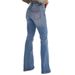 Women's Clothing High Waist Stretch Flared Jeans For Women - Slim Fit Comfort Denim Pants With Elastic Waistband_mkmklike.com