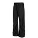 Unisex Cleanfit Black & Blue Flared Denim Pants - 90s Vintage Drape, Straight-Leg Casual Trousers For Men & Women_mkmklike.com