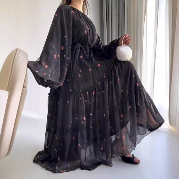 Women's Clothing fashion printed Bohemian style long dress_mkmklike.com