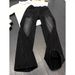 Men's Retro Lightning Bamboo Pattern Jeans Summer Thin Straight Leg mid Waist Cotton Cargo Pants Black Blue Wide Leg Vibe_mkmklike.com