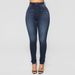 Women's Clothing High Waist Elastic Fashion Slim Hip Jeans Skinny Pants_mkmklike.com